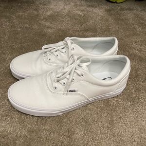 All white Vans